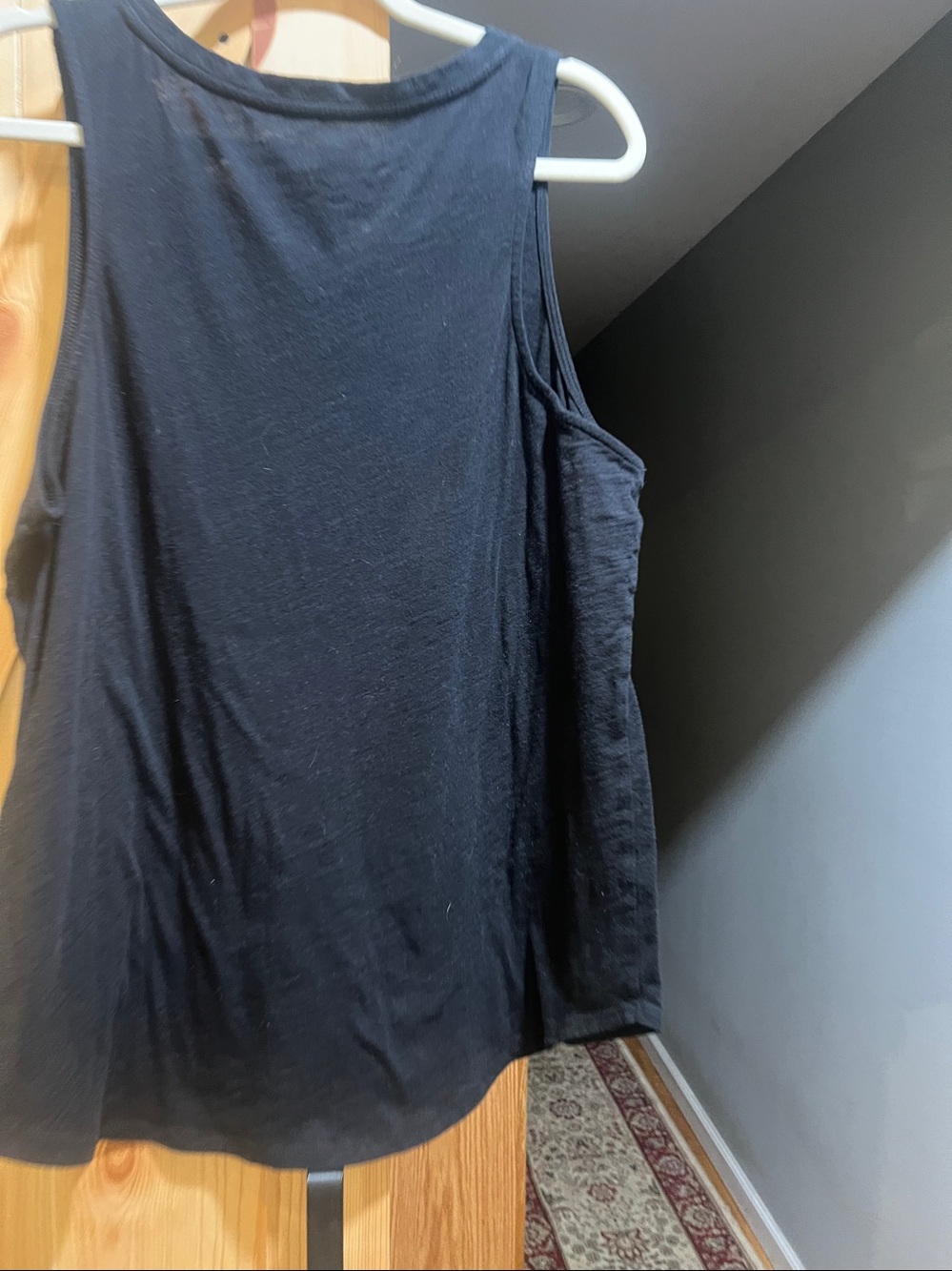 Lucky Brand Black Tank with Crescent Moon & Lotus Dot Design size xl - Picture 6 of 7